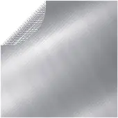 vidaXL Poolabdeckung Silbern 488 cm PE