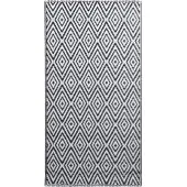 vidaXL Outdoor-Teppich ARAKIL Weiß und Schwarz 160x230 cm PP