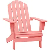 vidaXL Adirondack-Gartenstuhl Massivholz Tanne Rosa