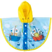 Heless regen Umhang Segeln Junior Polyethylen blau mt 28-35 cm
