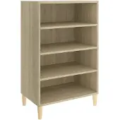 vidaXL Sideboard Sonoma-Eiche 57x35x90 cm Holzwerkstoff