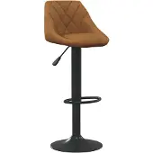 vidaXL Barhocker Braun Samt