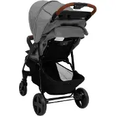 vidaXL 2-in-1 Kinderwagen Hellgrau Stahl