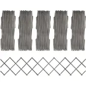 vidaXL Rankzäune 5 Stk. Grau Massivholz Tanne 180x30 cm