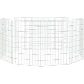 vidaXL Freilaufgehege 10-teilig 54x80 cm Verzinktes Eisen