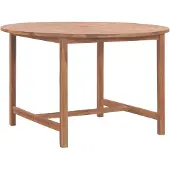 vidaXL Garten-Esstisch Ø110x75 cm Massivholz Teak