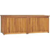 vidaXL Gartenbox 150x50x55 cm Massivholz Teak