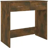 vidaXL Schreibtisch Räuchereiche 80x40x75 cm Holzwerkstoff