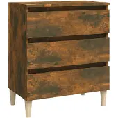 vidaXL Sideboard Räuchereiche 60x35x69 cm Holzwerkstoff