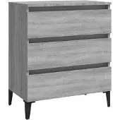 vidaXL Sideboard Grau Sonoma 60x35x69 cm Holzwerkstoff