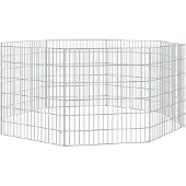 vidaXL Freilaufgehege 8-teilig 54x60 cm Verzinktes Eisen