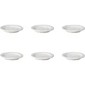 Mammoet Schotel schmale Kante Budgetline 14 cm Weiß 6 Stück