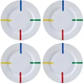 Benetton Flacher Teller 4 Einheiten