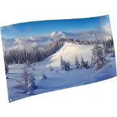 My Village Hintergrund Leinwand Winterwald 150 x 75 cm Weihnachts (mix)