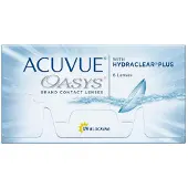 Acuvue Oasys (6er Packung) 14-Tageslinsen (-1.5 dpt & BC 8.8) mit UV-Schutz für trockenere Augen