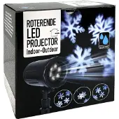 PerfectLED LED Weihnachtsprojektor Schneeflocken Indoor/Outdoor – Tragbarer Lichtprojektor Weihnachtsdeko