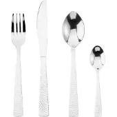 Secret De Gourmet 24-teiliges Edelstahl-Besteckset - Gabel Messer Löffel