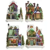 Lumineo 3xaa led weihnachtshaus sortierte modelle 14x9x20cm