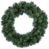 Décoris Künstlicher Tannenkranz 35cm Türkranz Weihnachtskranz Basteln Adventskranz 30cm