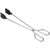 Sauvic Küchenzange mit Silikonschaufel aus Edelstahl 35 cm