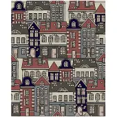 Things Home Trade Town 140x140 Cm Stain-resistant Tablecloth Mehrfarbig