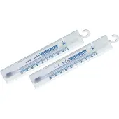 Fackelmann Kühl- und Gefrierschrank-Thermometer, Polystyrol, Weiß und Blau. 2 Stk