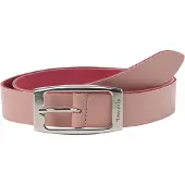 Tamaris Ledergürtel "Charlie Silver", Damen, Gr. 80, rosa, Rindsleder, unifarben, Basic, Gürtel Ledergürtel, mit länglicher Doppelschließe, aus Rindsleder, unifarben