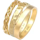 Elli Ring Damen Sterlingsilber gold, 54 604904-0002-00540
