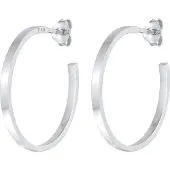 Elli Ohrringe Creolen Stecker Basic Schlicht 925 Silber Elli Silber