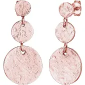 Elli Ohrringe Ohrhänger Plättchen Vintage Antique 925 Silber Elli Rosegold