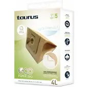 Taurus 999.193, Staubbeutel, Trommel-Vakuum, Holz, 2 l, 5 Stück(e)