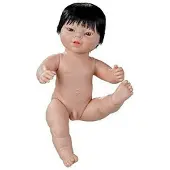 Berjuan babypuppe Neugeborene mit Strampler Asiatisch 38 cm Junge