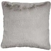 Sublime Market Connect Kissen Mit Haar Grau Kunstleder (40 x 2 x 40 cm)
