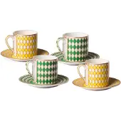 Pols Potten Espressotasse Chess (4er-Set)