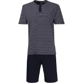 Tom Tailor Shorty "Nebraska" 2 tlg. Streifendesign, Kurzarm, Rundhalsausschnitt, kurze Hose, atmungsaktiv