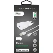 Vivanco Ladegerät Mit Lightning-kabel 1.2 M 2.4a