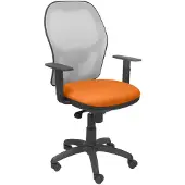 Piqueras Y Crespo Stuhl Jorquera graues Netzgewebe Sitz bali orange
