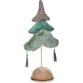 Krist+ Weihnachtsbaum Bunt 12 x 43 x 22 cm Silberfarben Holz