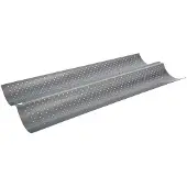 Paris Prix 5five Simply Smart Brotbackform für 2 Baguettes, Metall, PTFE-Beschichtung, Schwarz, 747062A