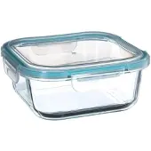 5five Simply Smart Glaskonservierbehälter und Gefrierbox mit Ventil, 1 Liter, Five - Transparent - Mit Deckel | Spülmaschinenfest | Mikrowellengeeignet | Luftdicht | Gefriergeeignet | BPA-frei | Wasserdicht