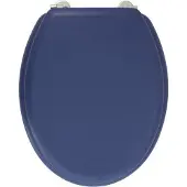 Gelco DESIGN Dolce WC-Sitz – Edelstahlscharniere – Formholz – Marineblau