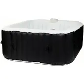Sunspa Aufblasbarer Spa Square Schwarz 4 Personen (155 x 155 x 65 cm)