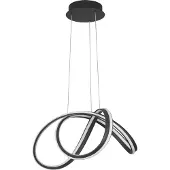 Lyora TRUNO LED Pendelleuchte Schwarz 60W Warmweiss 120x52cm dimmbar 9104722