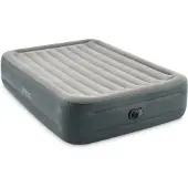 Intex Luftmatratze - Essential Rest - 2-Personen - 152x203x46 cm (BxLxH) - Grau - Eingebaute Motorpumpe