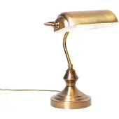 QAZQA Klassische Tischlampe/Notarlampe Bronze - Banker