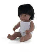 Miniland Baby hispanische Mädchenpuppe 38 cm