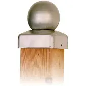 Intergard Pfostenkappen Edelstahl Kugel 91mm