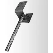 Intergard U-Pfostenträger leicht, feuerverzinkt 101mm