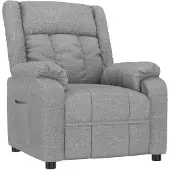 vidaXL Relaxsessel Hellgrau Stoff