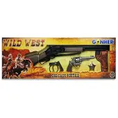 Cpa Toy Wild-west-set Revolver Und Gewehr 8 Schuss